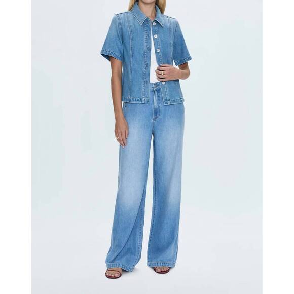 NEW PISTOLA cyndi denim shirt in palo alto - Picture 3 of 6